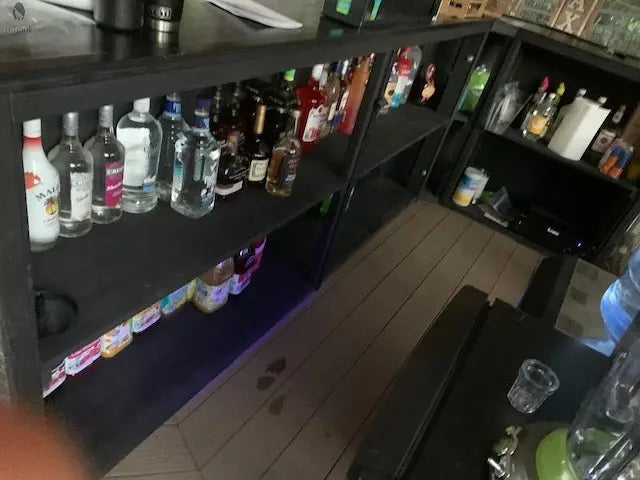 L Shaped Bar with Diagonal Corner - Red Cloak Wood Designs Inc