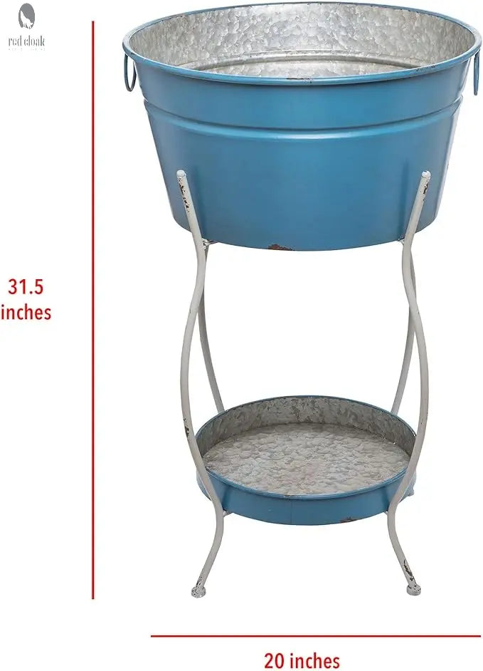 Metal Beverage Tub Red Cloak Wood Designs Inc