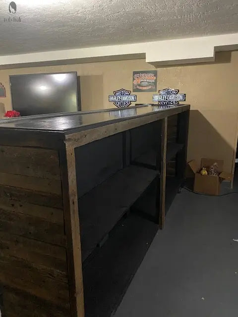 Rustic Game Room Wood Bar-Bar-Home Bar Red Cloak Wood Designs Inc