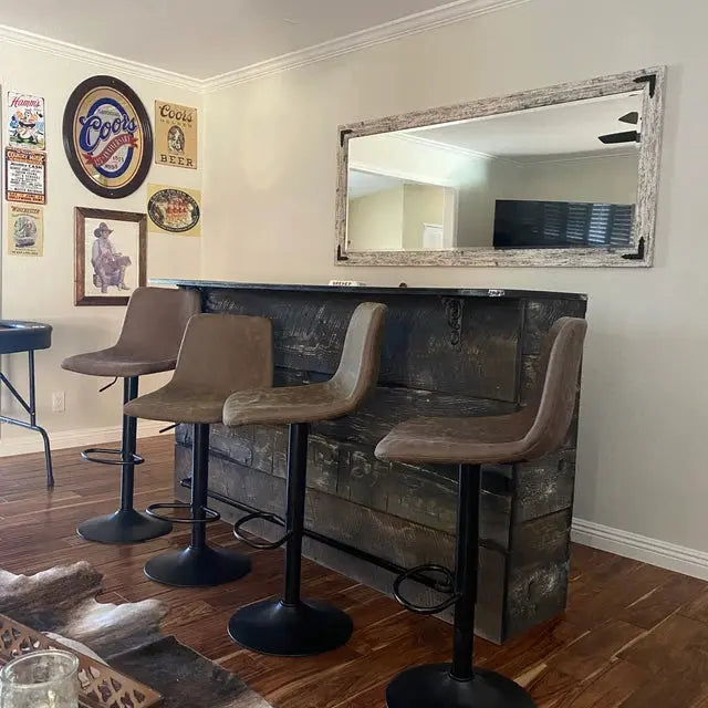 Rustic Game Room Wood Bar-Bar-Home Bar Red Cloak Wood Designs Inc