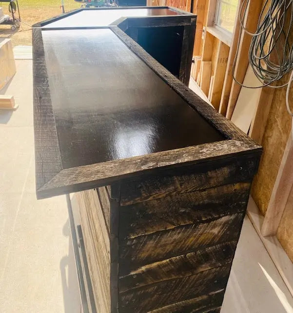 Rustic Game Room Wood Bar-Bar-Home Bar Red Cloak Wood Designs Inc