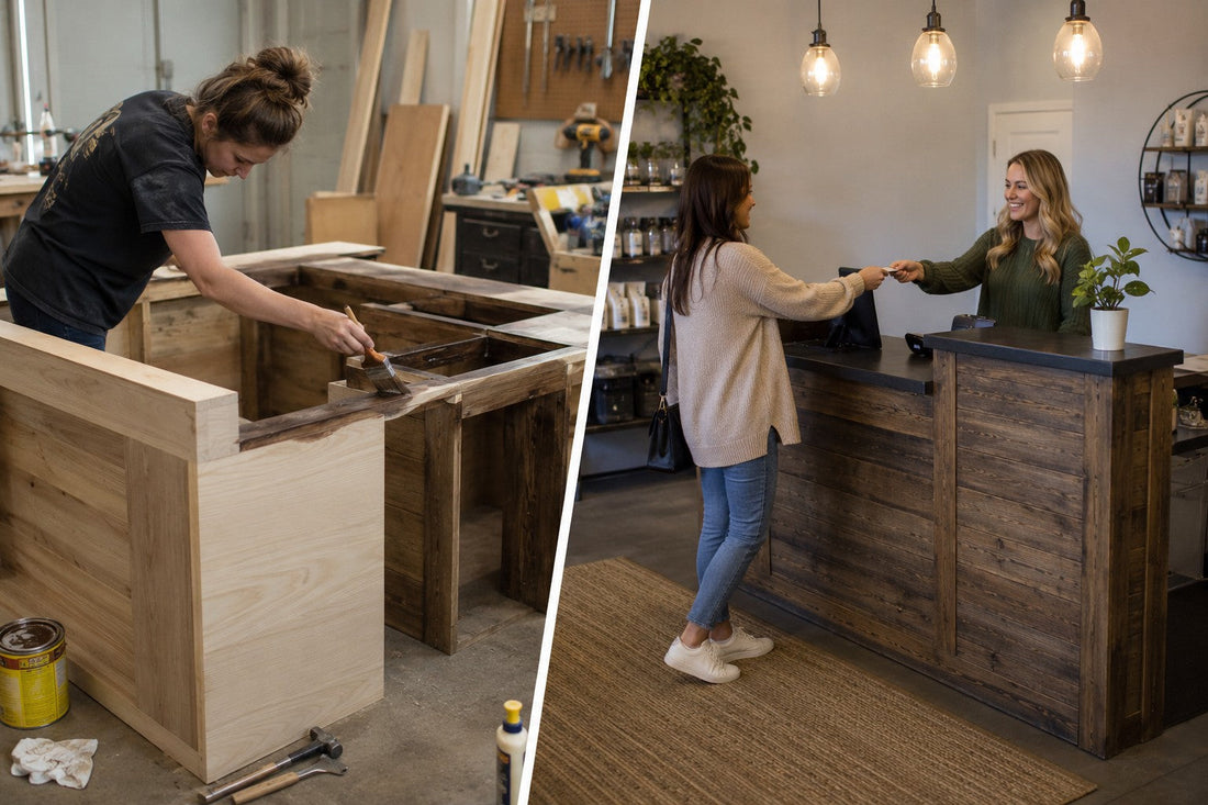 Finished Retail Counter vs Unfinished: Why Quality Checkout Counters Are a Better Investment