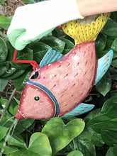 Load image into Gallery viewer, Goldfish Decor-Metal Watering Can - Handcrafted -Farmhouse Decor-Unique watering can-Garden Decor Red Cloak Wood Designs Inc
