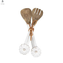 Load image into Gallery viewer, Hand carved serving spoons - Red Cloak Wood Designs Inc
