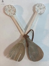 Load image into Gallery viewer, Hand carved serving spoons - Red Cloak Wood Designs Inc
