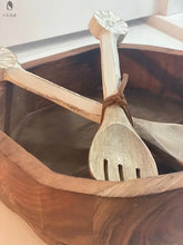 Load image into Gallery viewer, Hand carved serving spoons - Red Cloak Wood Designs Inc
