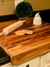 Load image into Gallery viewer, Hardwood-Teak pastry board-Reversible pastry board Red Cloak Wood Designs Inc
