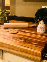 Load image into Gallery viewer, Hardwood-Teak pastry board-Reversible pastry board Red Cloak Wood Designs Inc
