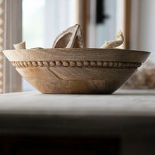 Load image into Gallery viewer, Mango Wood Bead Bowl-Wood Serving Bowl Red Cloak Wood Designs Inc
