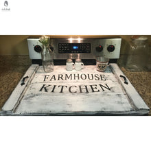 Load image into Gallery viewer, Stove Cover-Stove Top Cover/ Noodle Board Farmhouse Kitchen Red Cloak Wood Designs Inc
