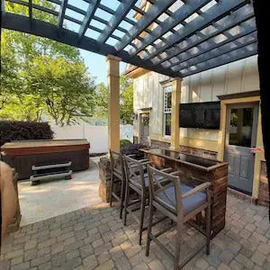 Outdoor Wood Bar-Home Bar-Game Room Bar Red Cloak Wood Designs Inc