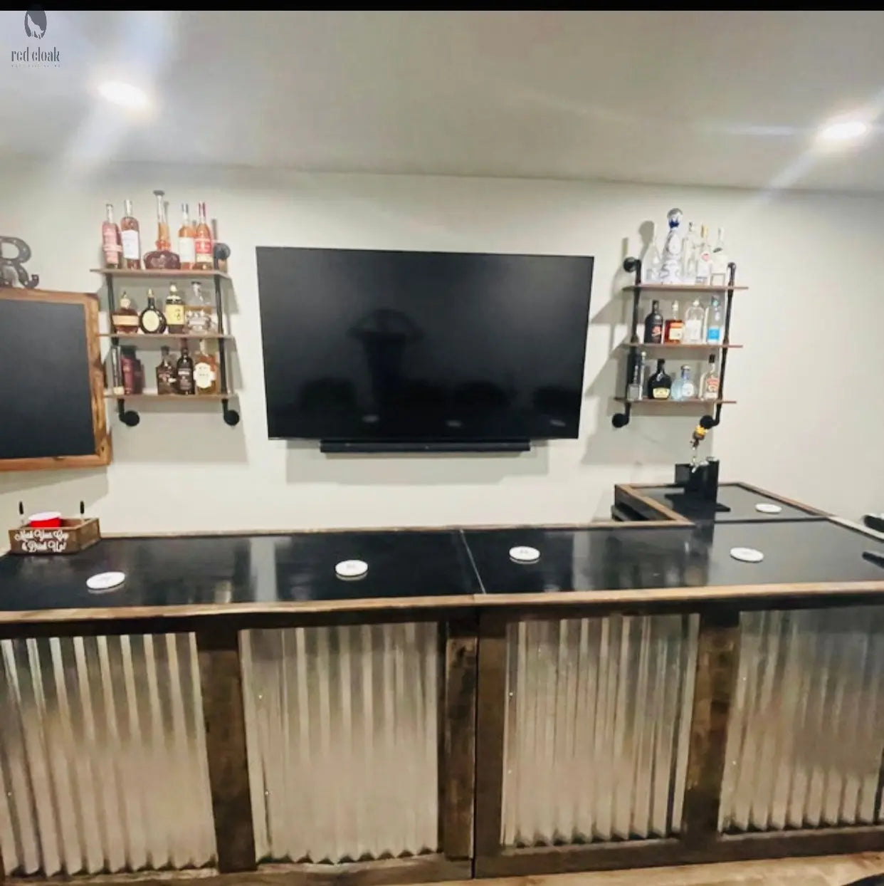 Outdoor Wood Bar-Home Bar-Game Room Bar Red Cloak Wood Designs Inc