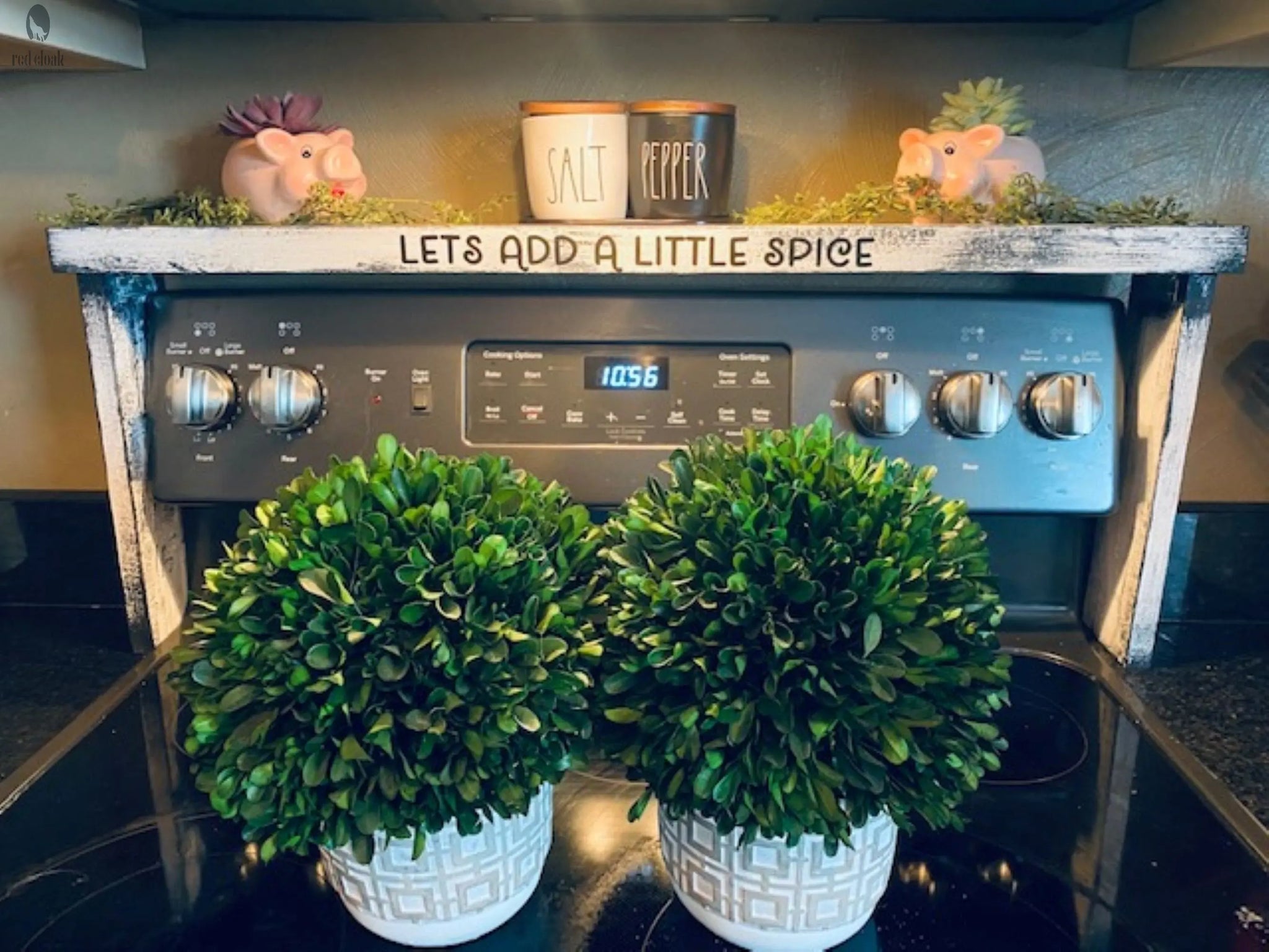 Behind stove best sale spice rack