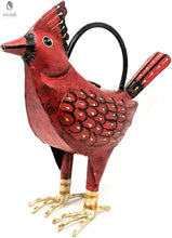 Load image into Gallery viewer, Red Cardinal Watering Can-Bird Decor- Cardinal-Metal Watering Can -Garden Decor- Handcrafted-Farmhouse Decor-Unique watering can-Next Day Shipping Red Cloak Wood Designs Inc
