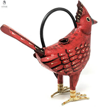 Load image into Gallery viewer, Red Cardinal Watering Can-Bird Decor- Cardinal-Metal Watering Can -Garden Decor- Handcrafted-Farmhouse Decor-Unique watering can-Next Day Shipping Red Cloak Wood Designs Inc
