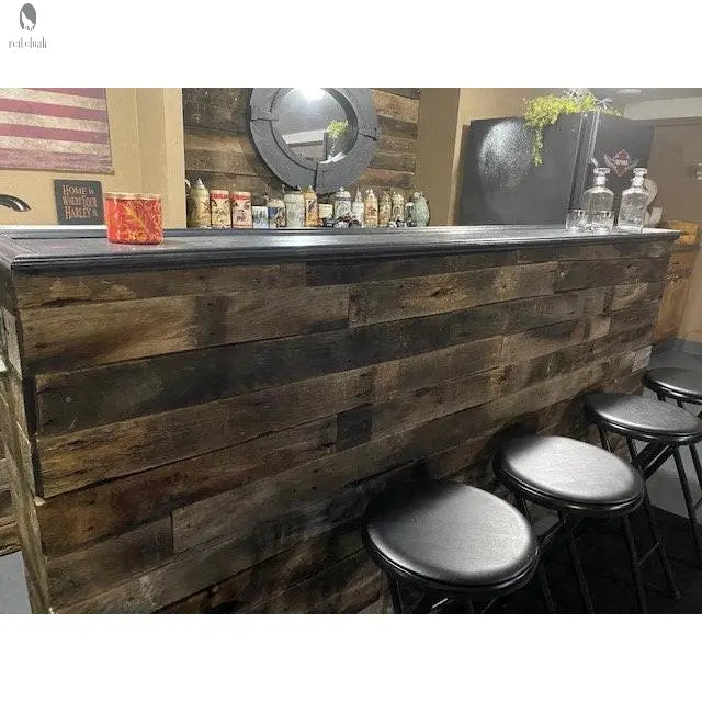 Rustic Game Room Wood Bar-Bar-Home Bar Red Cloak Wood Designs Inc