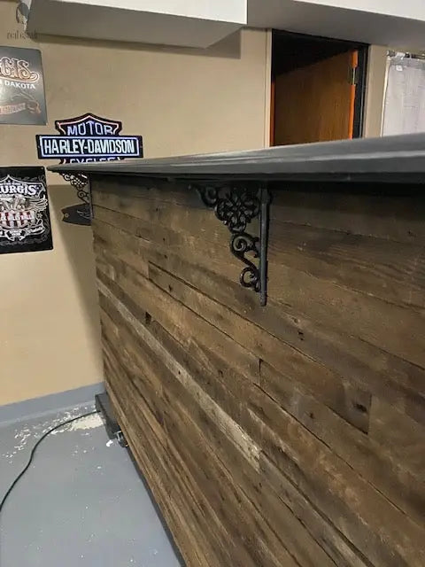Rustic Game Room Wood Bar-Bar-Home Bar Red Cloak Wood Designs Inc