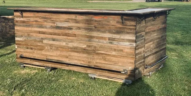 Rustic Game Room Wood Bar-Bar-Home Bar Red Cloak Wood Designs Inc
