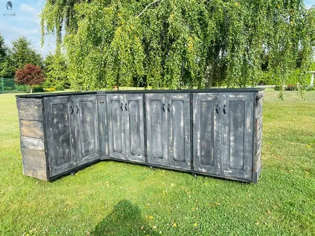 Rustic Game Room Wood Bar-Bar-Home Bar Red Cloak Wood Designs Inc
