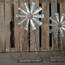 Load image into Gallery viewer, Rustic Windmill Table or Bookshelf Decor Red Cloak Wood Designs Inc
