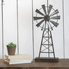 Load image into Gallery viewer, Rustic Windmill Table or Bookshelf Decor Red Cloak Wood Designs Inc
