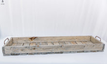 Load image into Gallery viewer, Rustic Wood Tray with Handles-Table Centerpiece Red Cloak Wood Designs Inc
