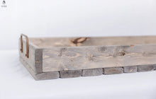 Load image into Gallery viewer, Rustic Wood Tray with Handles-Table Centerpiece Red Cloak Wood Designs Inc
