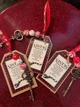 Load image into Gallery viewer, Santas magic key, magic key, magical key, magic key for Santa, Christmas eve key, children&#39;s gift, Christmas key, holiday key, Santa decor Red Cloak Wood Designs Inc
