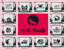 Load image into Gallery viewer, Stove Cover-Stove Top Cover-Cat &amp; Moon 66 Red Cloak Wood Designs Inc
