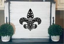 Load image into Gallery viewer, Stove Cover-Stove Top Cover-fleur de lis-90 Red Cloak Wood Designs Inc
