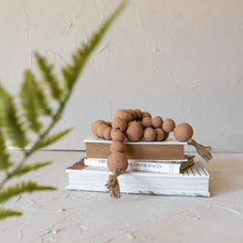 Load image into Gallery viewer, Terracotta Bead Garland-Tier Tray Bead-Terra Cotta Red Cloak Wood Designs Inc
