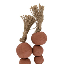 Load image into Gallery viewer, Terracotta Bead Garland-Tier Tray Bead-Terra Cotta Red Cloak Wood Designs Inc
