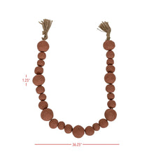 Load image into Gallery viewer, Terracotta Bead Garland-Tier Tray Bead-Terra Cotta Red Cloak Wood Designs Inc
