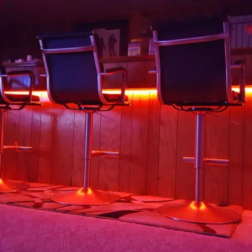 Under Bar LED Lighting Red Cloak Wood Designs Inc
