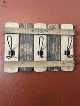 Load image into Gallery viewer, Wall mount coat rack-entry coat rack-towel rack-wood coat rack-wood towel rack-rust wall decor-Farmhouse decor-towel rack Red Cloak Wood Designs Inc
