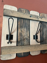 Load image into Gallery viewer, Wall mount coat rack-entry coat rack-towel rack-wood coat rack-wood towel rack-rust wall decor-Farmhouse decor-towel rack Red Cloak Wood Designs Inc
