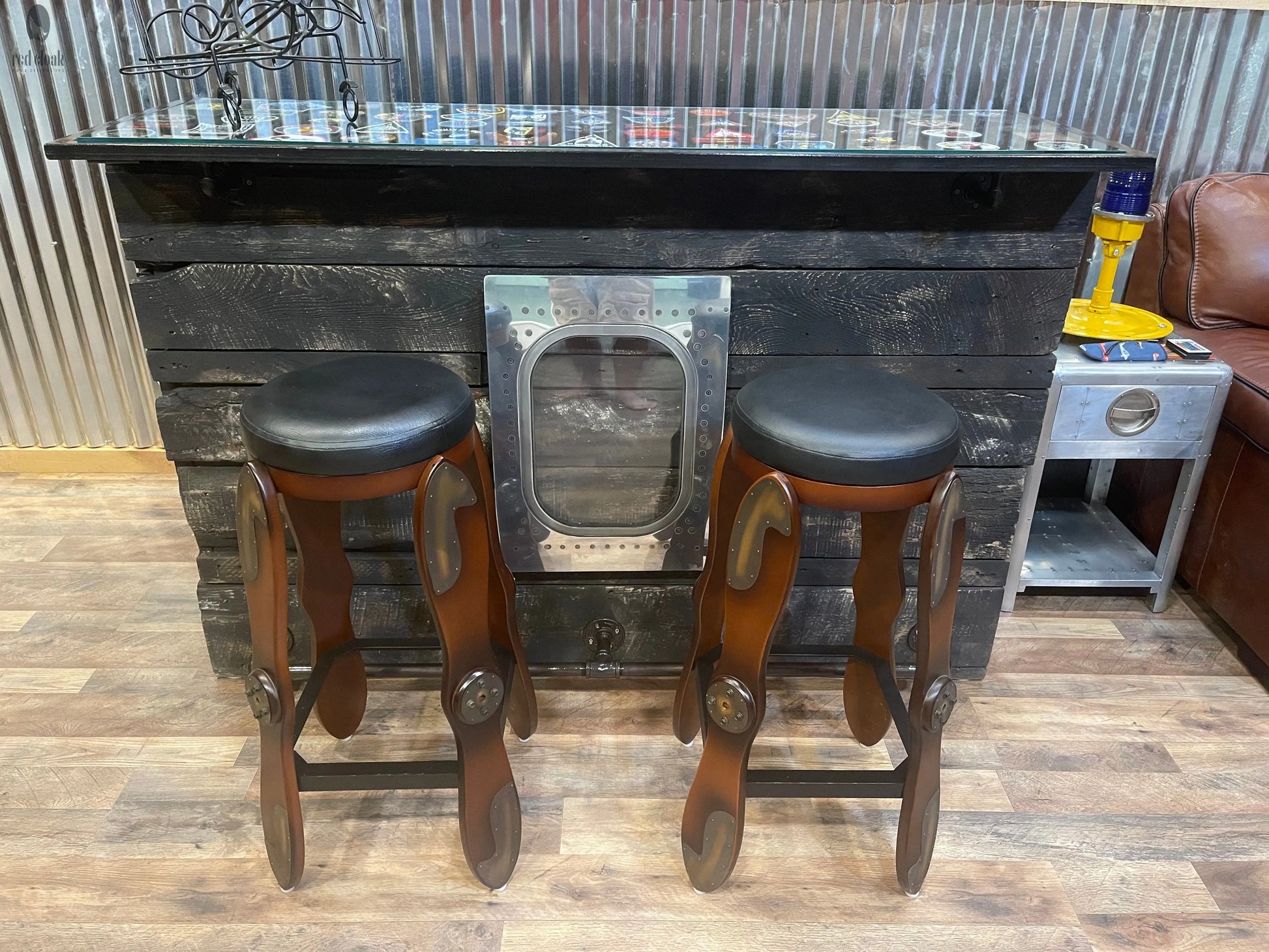Wood Bar- Game Room Bar-Home Bar Red Cloak Home