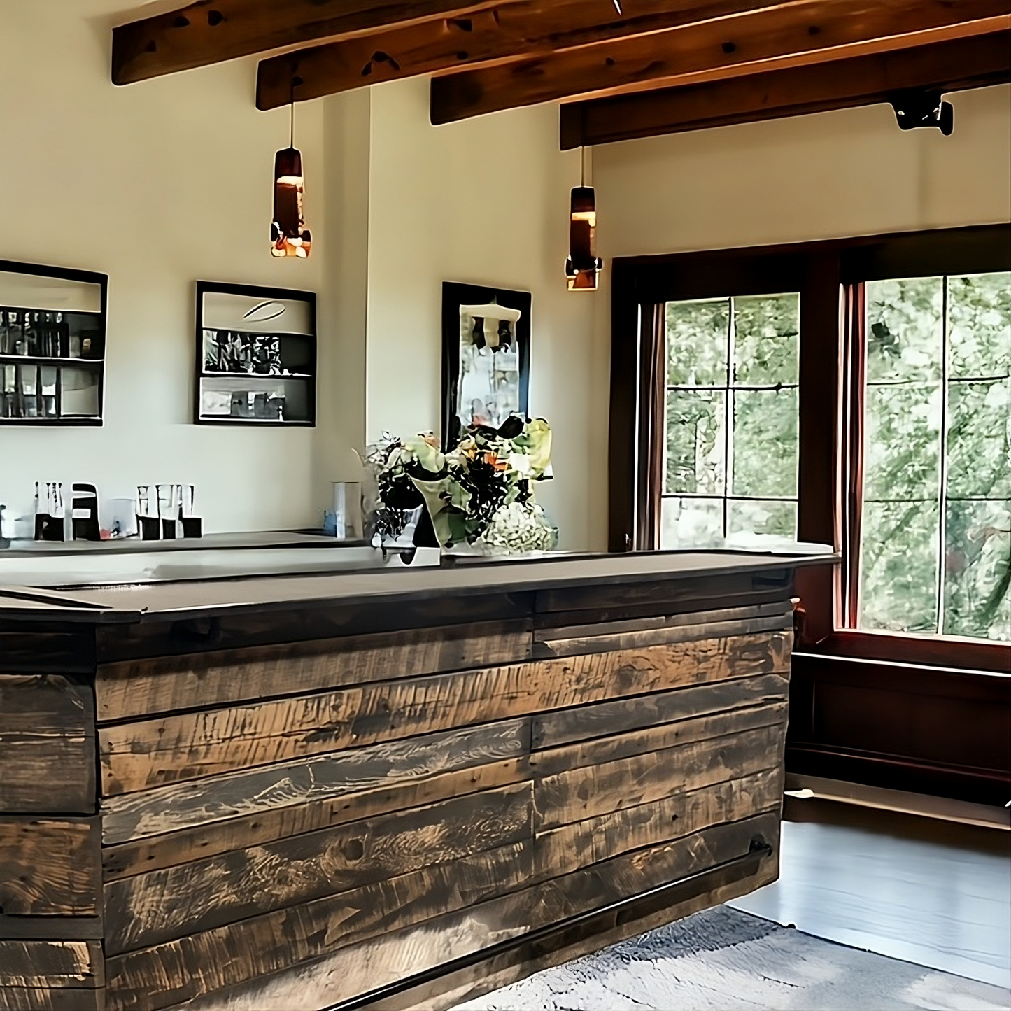 Solid Wood Bar – Indoor or Outdoor Use