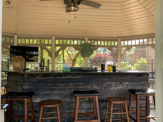 Rustic Game Room Wood Bar-Bar-Home Bar - Red Cloak Wood Designs Inc